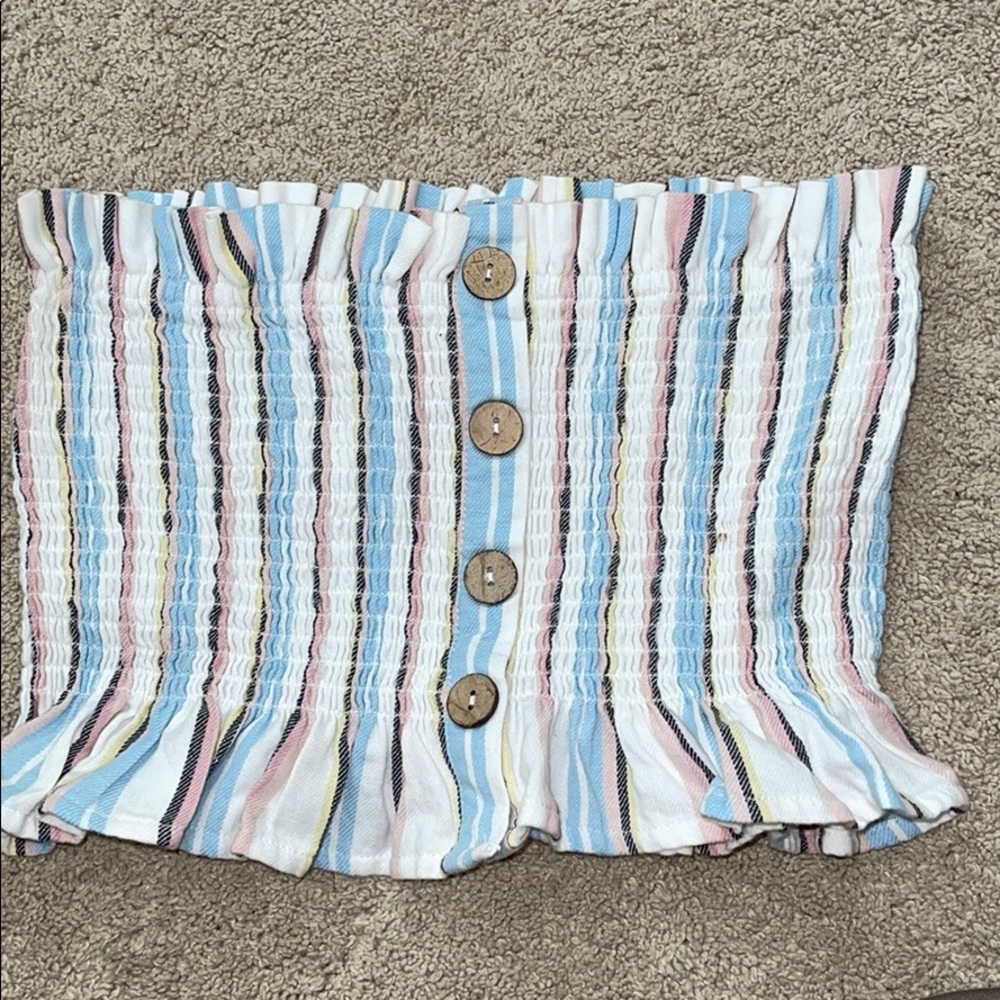 Colored Tube Crop Top